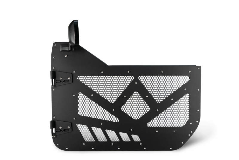 DV8 18-22 compatible with Jeep 4 Door JL/JT Aluminum Half Doors with Perforated Mesh Front HDJL-01F