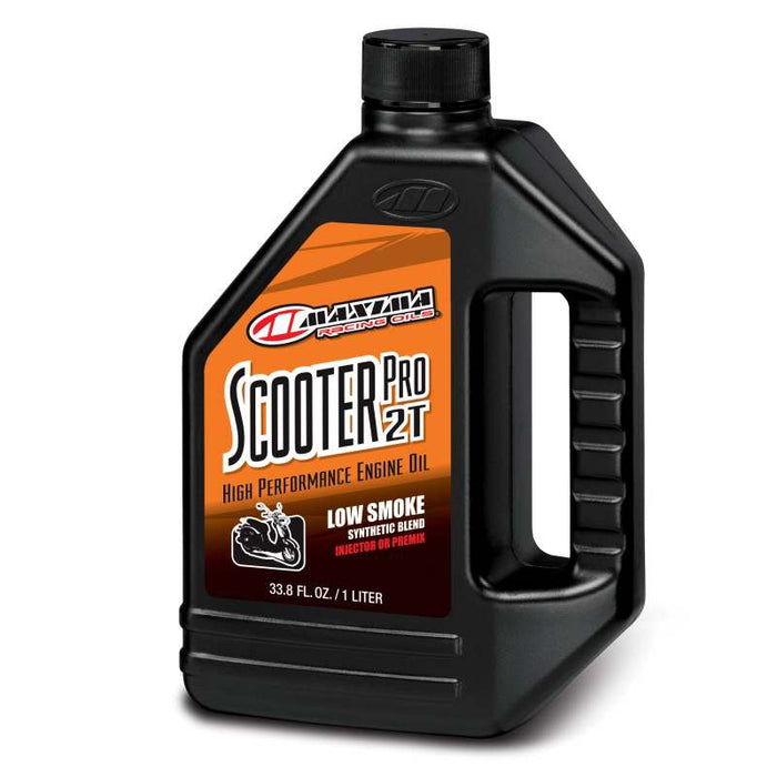 Maxima Scooter Pro 2-Stroke Synthetic Premix/Injector Oil 1 Liter Bottle 27901