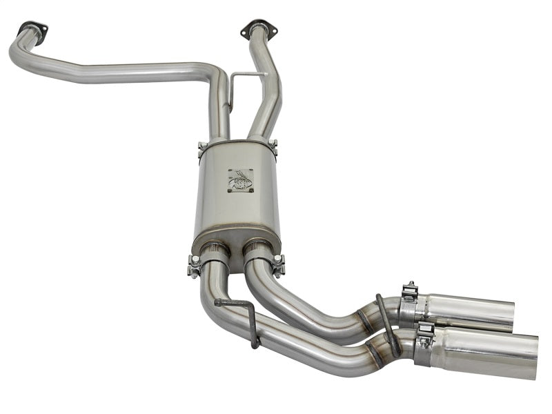 aFe POWER Rebel Series 2-1/2in 409 SS Cat Back Exhaust w/ Polished Tips 16-17 Compatible with Nissan Titan V8 5.6L 49-46126-P