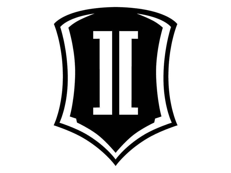 Icon 15 In Vinyl Shield Decal Black STICKER-SHIELD 15 IN B