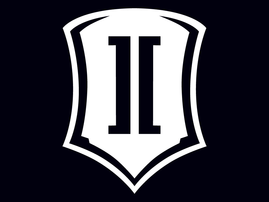 Icon 15 In Vinyl Shield Decal White STICKER-SHIELD 15 IN W