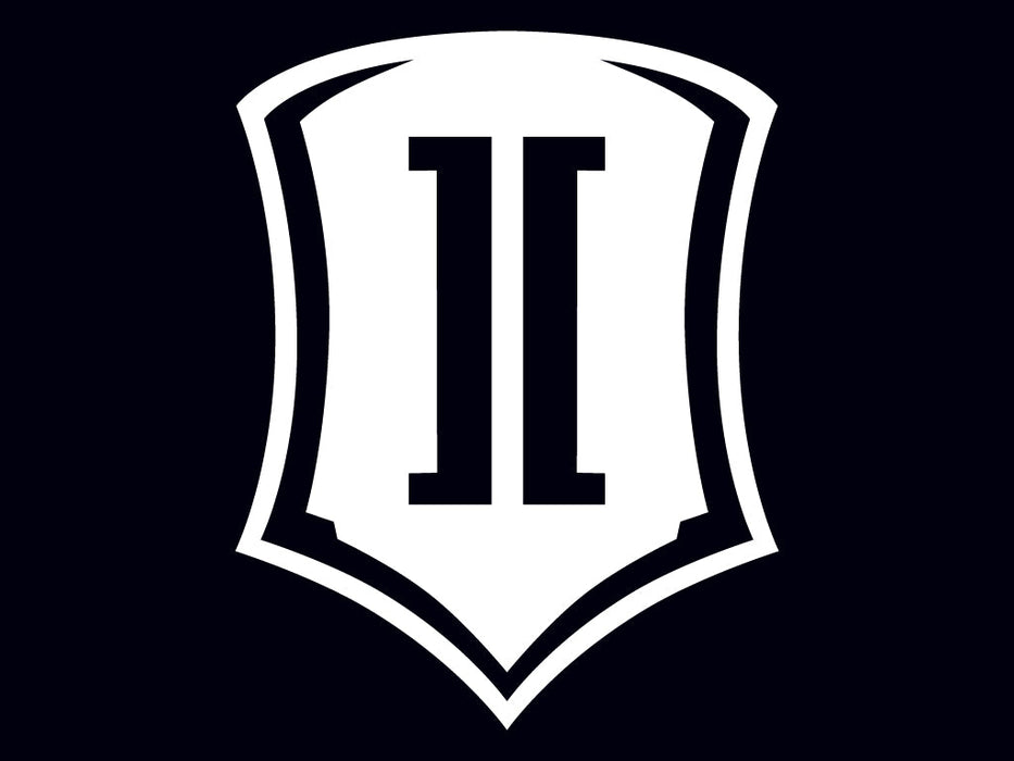 Icon 15 In Vinyl Shield Decal White STICKER-SHIELD 15 IN W