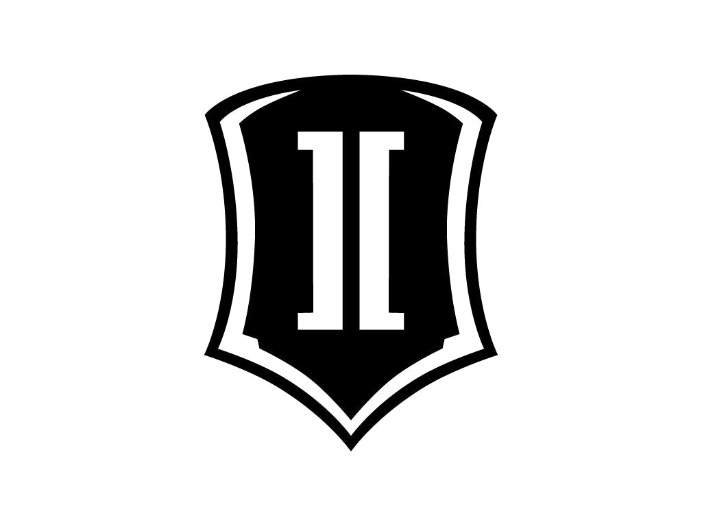 Icon 10 In Vinyl Shield Decal Black STICKER-SHIELD 10 IN B
