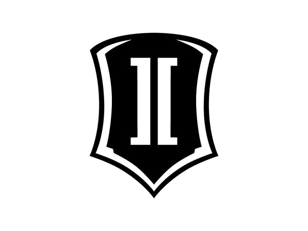 Icon 10 In Vinyl Shield Decal Black STICKER-SHIELD 10 IN B