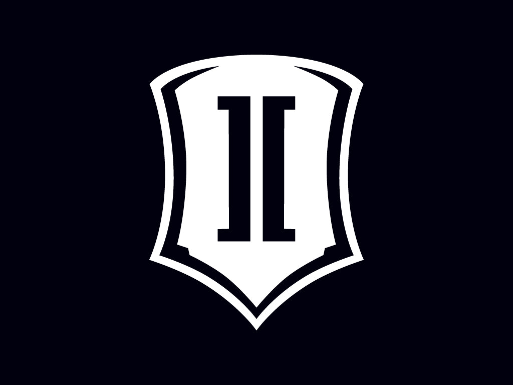 Icon 10 In Vinyl Shield Decal White STICKER-SHIELD 10 IN W