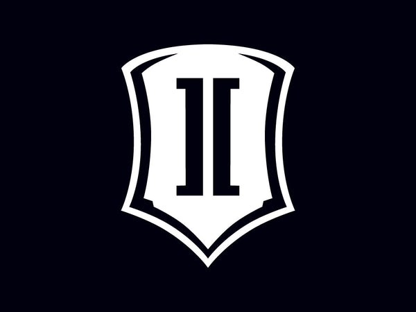 Icon 10 In Vinyl Shield Decal White STICKER-SHIELD 10 IN W