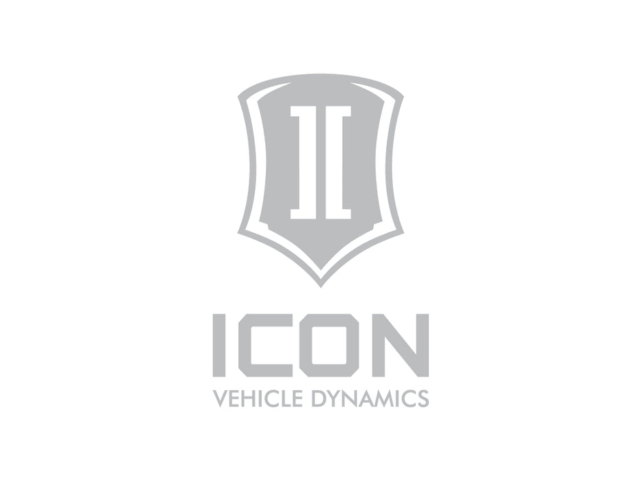 Icon 6 In Tall Stack Silver Logo Decal STICKER-STACK 6 IN S