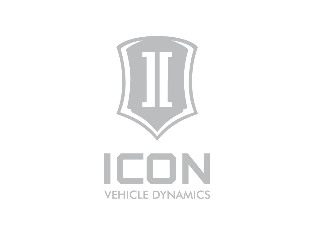 Icon 6 In Tall Stack Silver Logo Decal STICKER-STACK 6 IN S