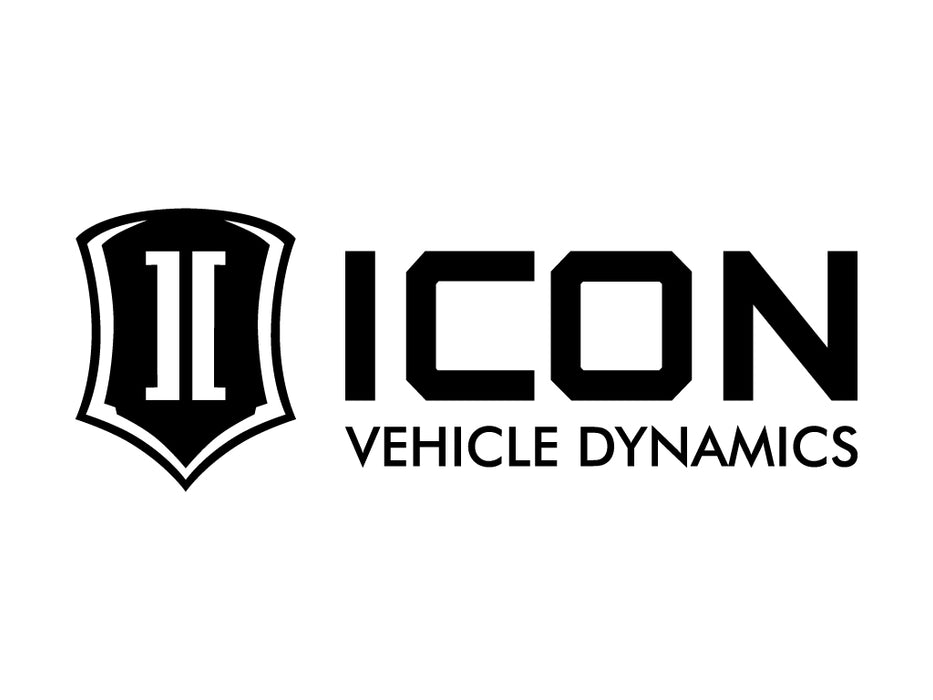 Icon 12 In Wide Standard Logo Black Decal STICKER-STD 12 IN B