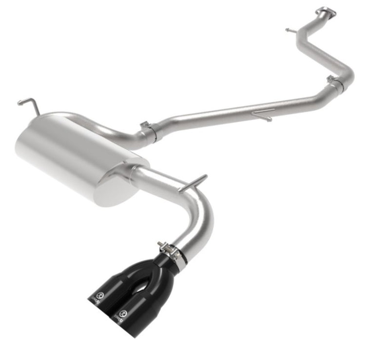 aFe Takeda 18-21 Toyota C-HR 2.0L 2.5in 304 Stainless Steel Cat-Back Exhaust w/ Black Tip 49-36044-B