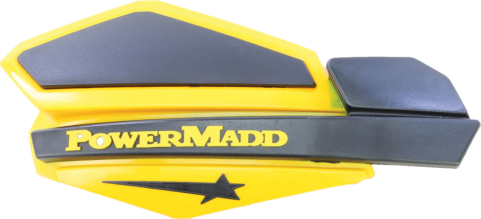 PowerMadd 34201 Star Series Handguard - Yellow/Black