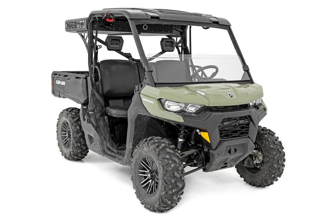 Rough Country Half Windshield Scratch Resistant Can-Am Defender Hd 5/Hd 8/Hd 9/Hd 10 98162031A