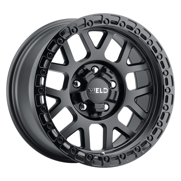 Weld Off-Road W104 17X10 Cinch 6X135 6X139.7 ET-25 BS4.50 Satin Black / Gloss Black 106.1 W10470098450