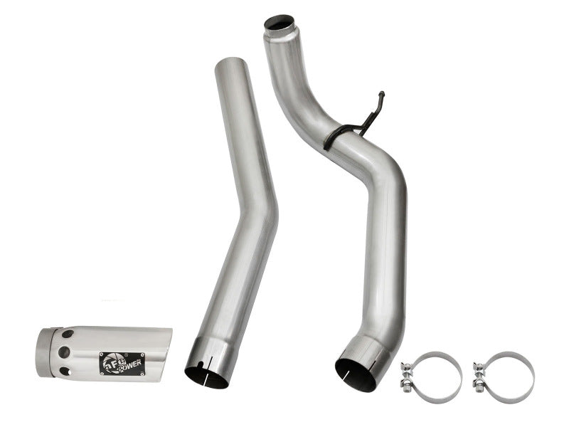 aFe LARGE Bore HD Exhausts 4in DPF-Back SS-409 2016 Compatible with Nissan Titan XD V8-5.0L CC/SB (td) 49-46113-P