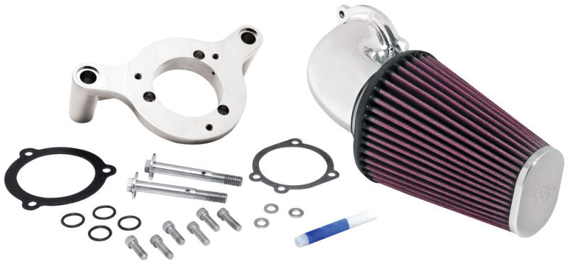 K&N Cold Air Intake Kit: High Performance, Guaranteed To Increase Horsepower: Fits 2001-2017 Harley Davidson (Street Bob, Fat Bob, Low Rider, Wide Glide, Switchback, Other Select Models) 57-1125P