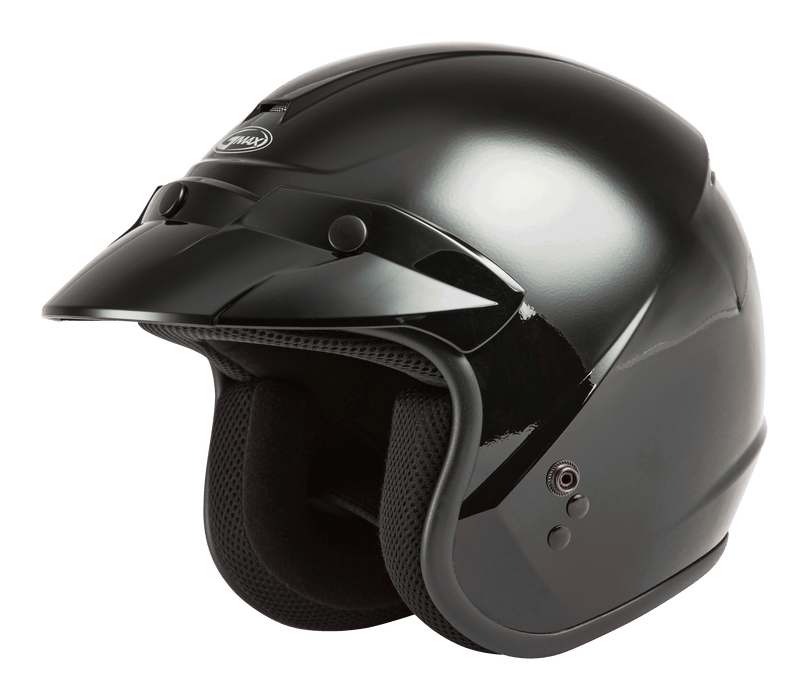 GMAX OF-2 Open-Face Helmet (Black, Medium)