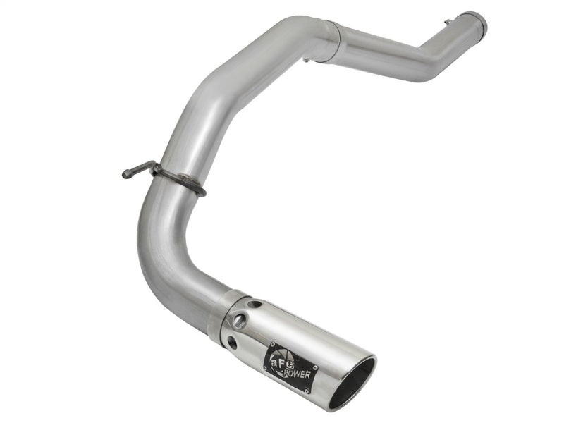 aFe Atlas Exhaust 5in DPF-Back Al Steel 2016 Compatible with Nissan Titan XD V8-5.0L Polished Tip 49-06113-P