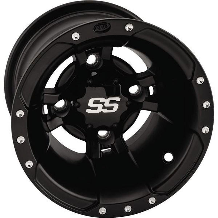 ITP SS 112 10x5 / 4x156 BP / 3+2 Offset Black Wheel 1028336536B