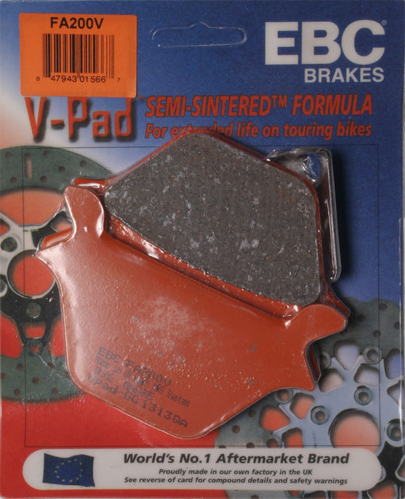 EBC Semi Sintered Rear Brake Pads FA200V