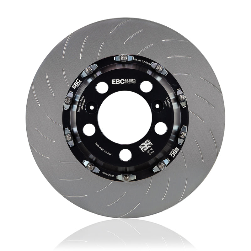 EBC Racing 08-11 Compatible with Nissan GT-R (R35) 2 Piece SG Racing Front Rotors SG2F015OS