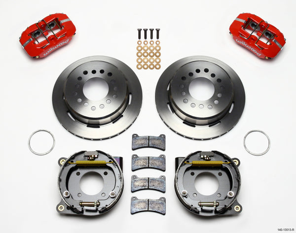 Wilwood Dynapro Low-Profile 11.00in P-Brake Kit Red BOP Axle 2.75in Bearing 2.75 Offset 140-13513-R