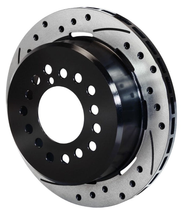 Wilwood Rotor-2.32in Offset-SRP-BLK-Drill-RH 12.19 x .810-5 x 4.75in-.44/.48/.50 Studs 160-10050-BK