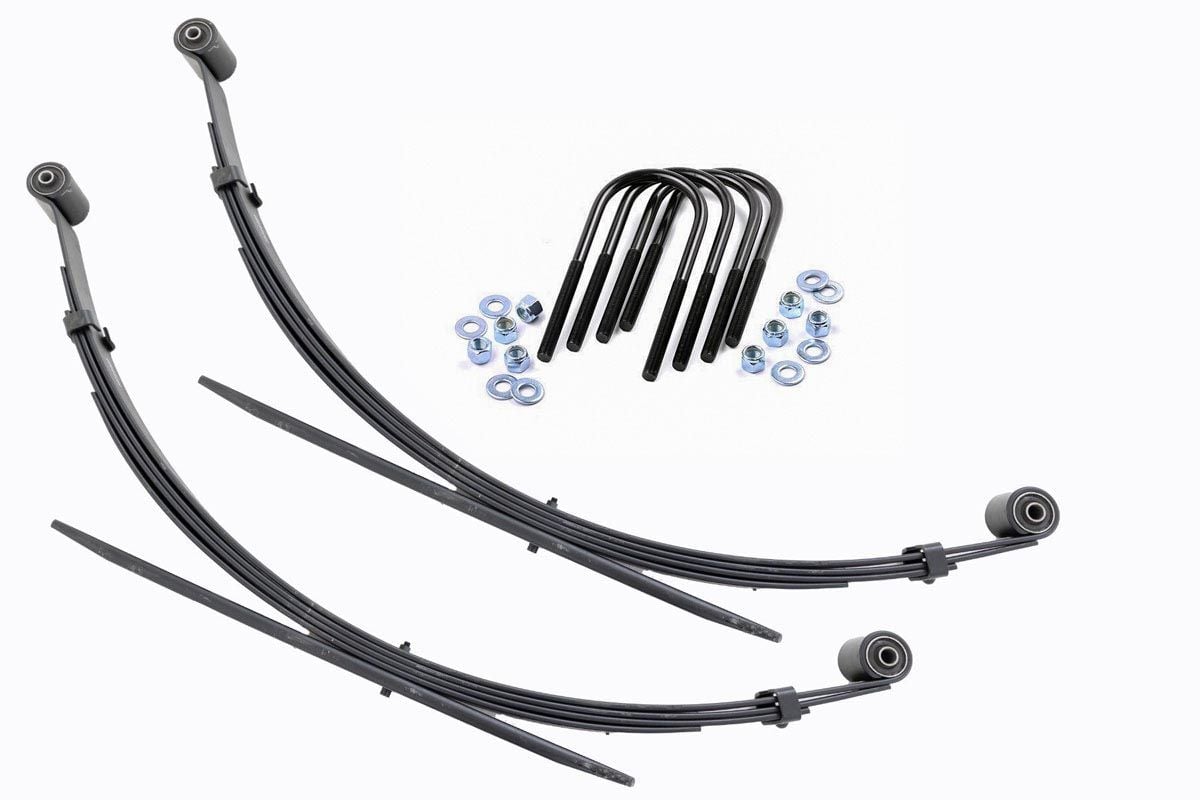 Rough Country Rear Leaf Springs 4" Lift Pair Fits Ford F-250/F-350 Super Duty (99-04) 8066KIT