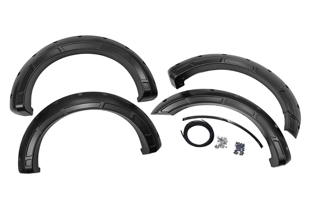 Rough Country Defender Pocket Fender Flares Silver Ford F-150 2Wd/4Wd (21-23) A-F20911-UX