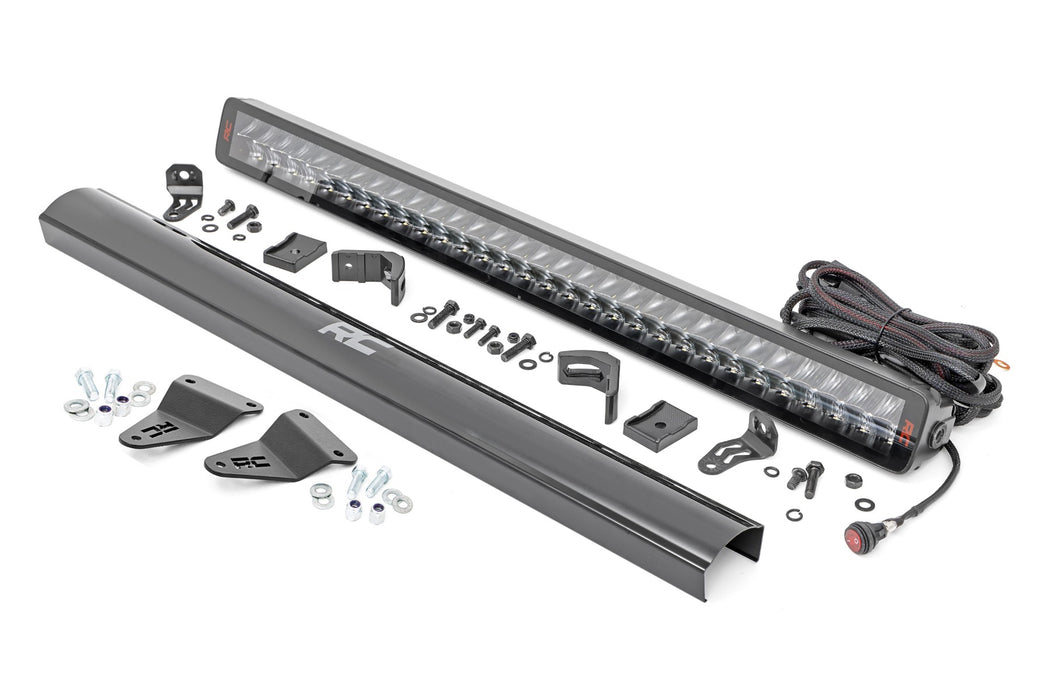 Rough Country LED Light Bumper Mount 30&quot; Spectrum Dual Row Toyota 4Runner (14-20)