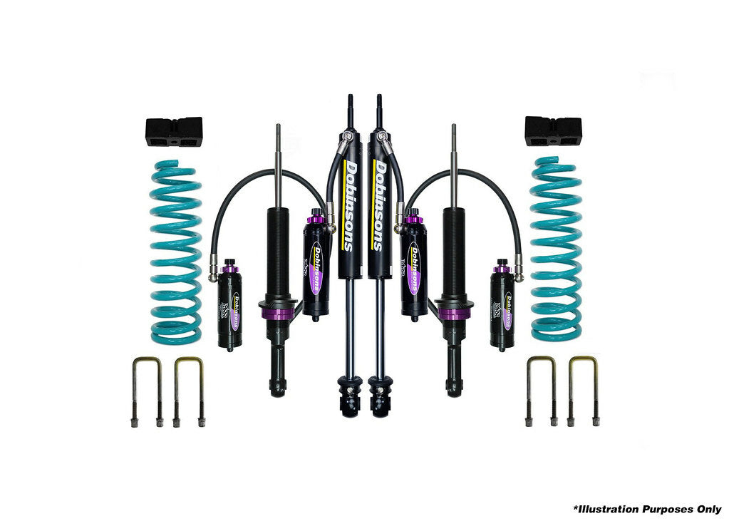Dobinsons 2" MRR 3-Way Adjustable Lift Kit Fits Toyota Hilux Vigo Dual Cab 3.0L TD / 4.0L V6 with Quick Ride Rear - DSSKITMRA79