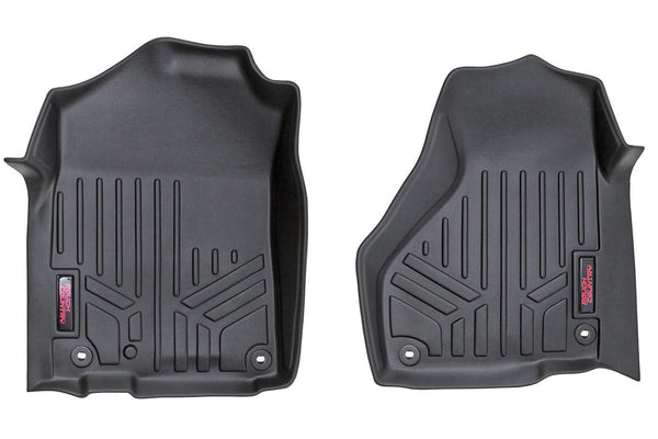 Rough Country Floor Mats Front Reg/Ext Cab Fits RAM 1500/2500/3500 (12-18 & Classic) M-3121