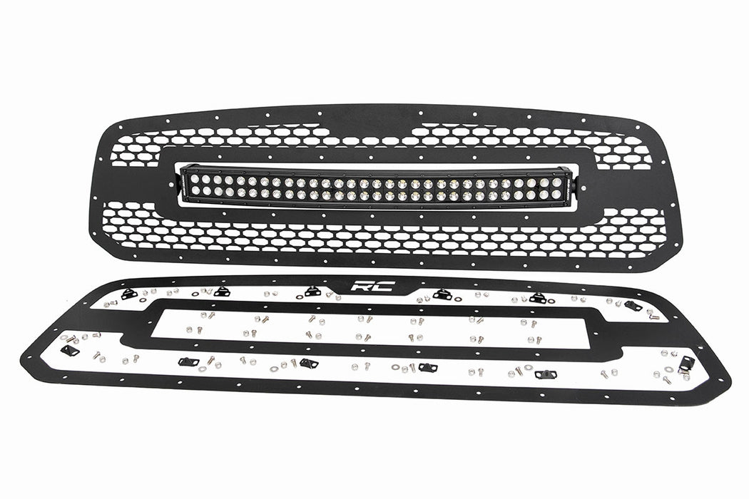 Rough Country Mesh Grille 30" Dual Row Led Black Ram 1500 2Wd/4Wd (13-18 & Classic) 70199