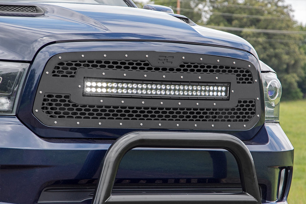 Rough Country Mesh Grille 30" Dual Row Led Black Ram 1500 2Wd/4Wd (13-18 & Classic) 70199