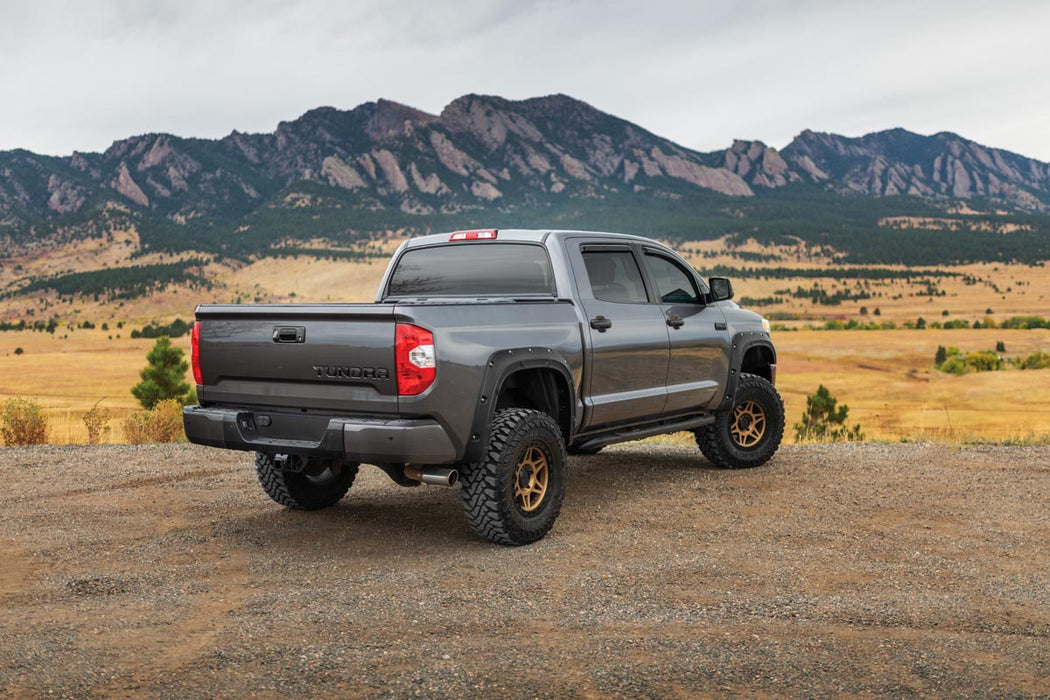 Rough Country Defender Pocket Fender Flares 218 Midnight Black Metallic Fits toyotaTundra (14-21)