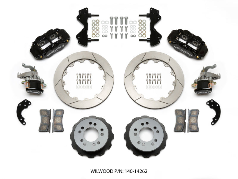 Wilwood Narrow Superlite 4R / MC4 Rear Kit 12.88 Currie Pro-Tour Unit Bearing Floater 140-14262