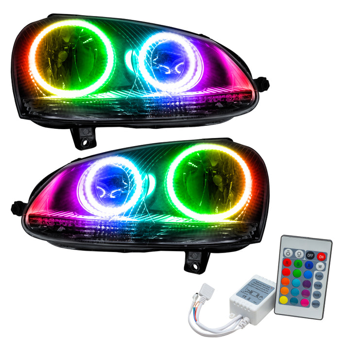 Oracle 06-10 Volkswagen Jetta SMD HL Chrome ColorSHIFT w/ Simple Controller 7098-504