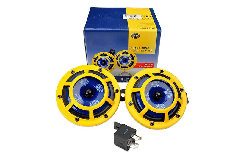 Hella Sharptone Horn Kit 12V 415/350Hz Yellow (3BB922000731 = H31000001) (Min Qty 360) H31000001