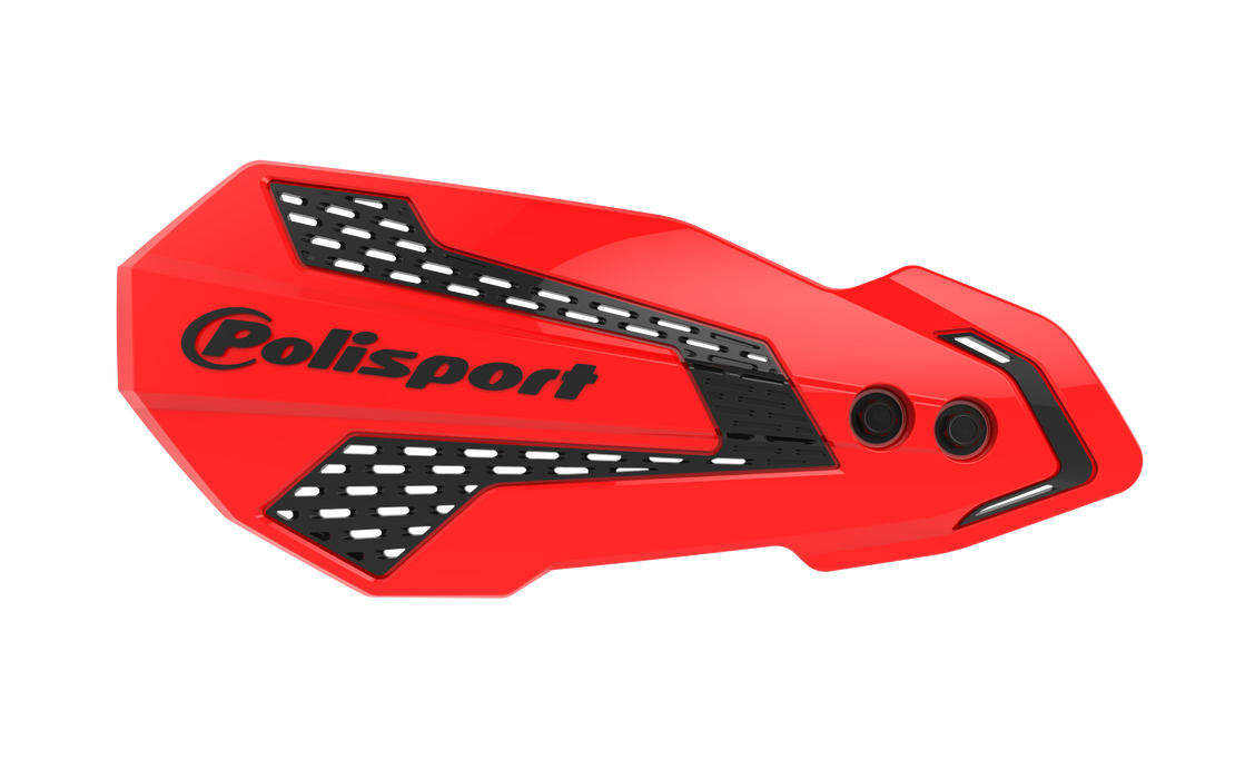 Polisport 8308200021 MX Flow Perch Mount Handguard - Red/Black