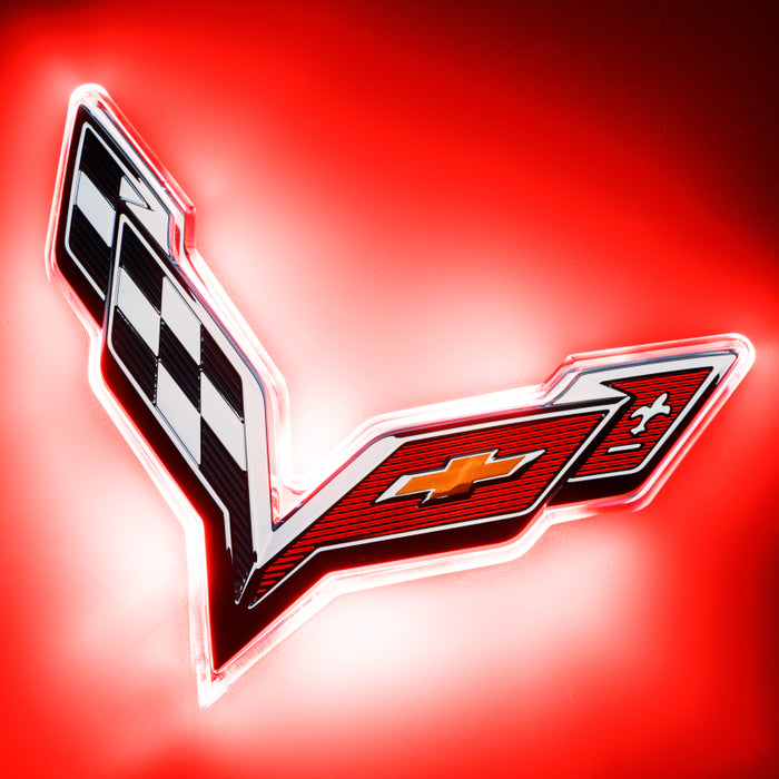 Oracle Corvette C7 Rear Illuminated Emblem Dual Intensity Red SEE WARRANTY 3655-003