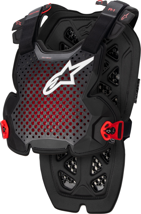 Alpinestars A-1 Pro Chest Protection (Anthracite Black Red, Medium/Large)