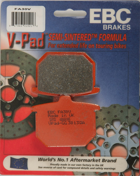 EBC Brakes Semi-Sintered V Brake Pads Compatible for Honda CB750F Super Sport 1980