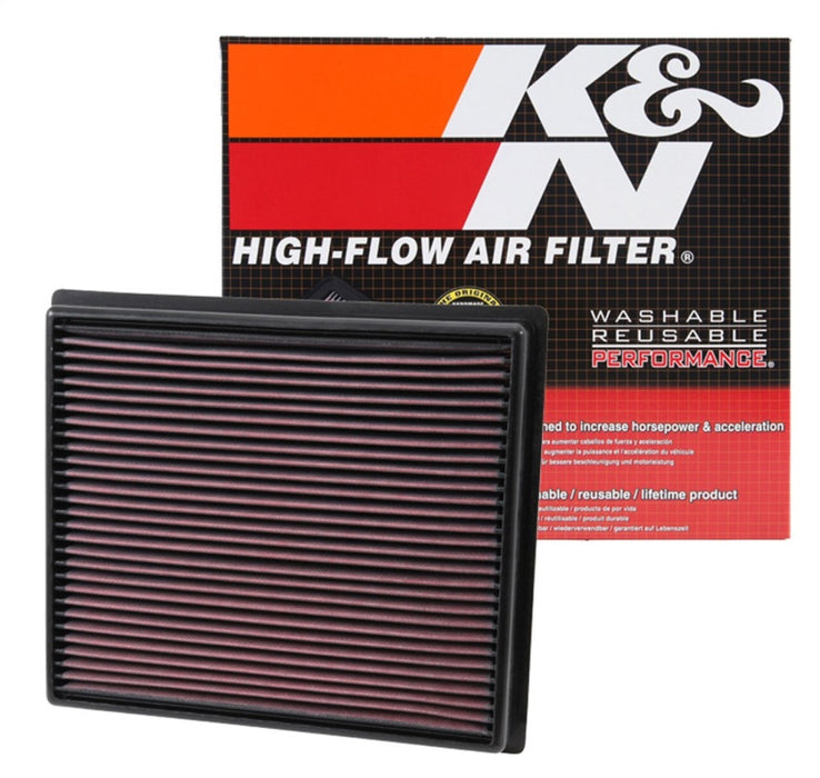 K&N 33-5017 Air Panel Filter for TOYOTA TUNDRA V8-4.6L F/I, 2014-2019