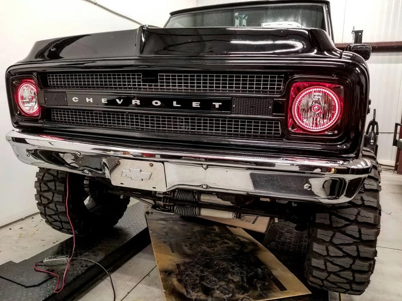 Oracle Pre-Installed Lights 7 IN. Sealed Beam Red Halo SEE WARRANTY 6905-003