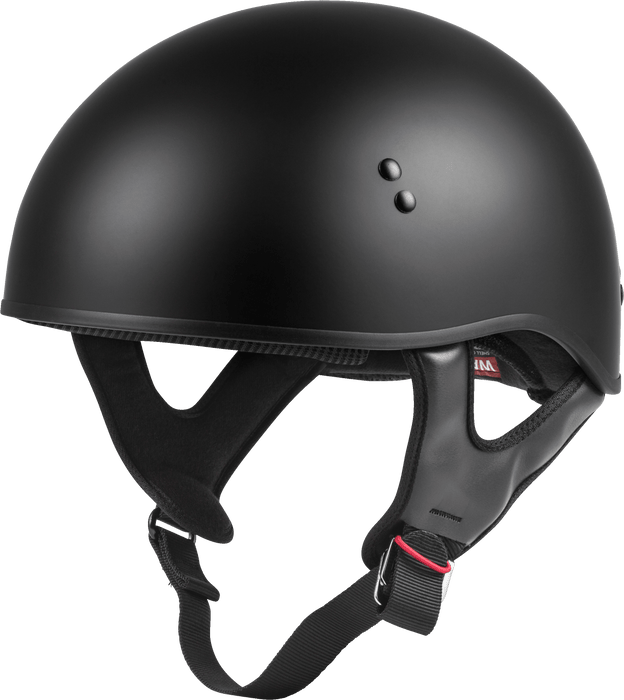 GMAX HH-45 Half-Helmet, DOT Approved for Motorcycle, Moped, Scooter and More (Matte Black XS)