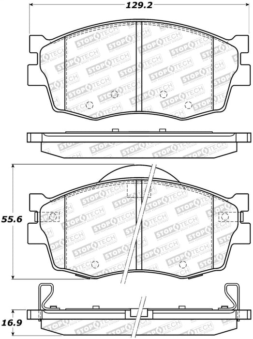 StopTech Street Brake Pads 308.1156