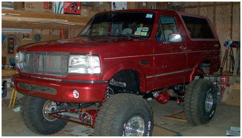 Bushwacker 92-96 Ford F-150 Styleside Extend-A-Fender Style Flares 4pc 81.0/96.0in Bed Black 20904-11