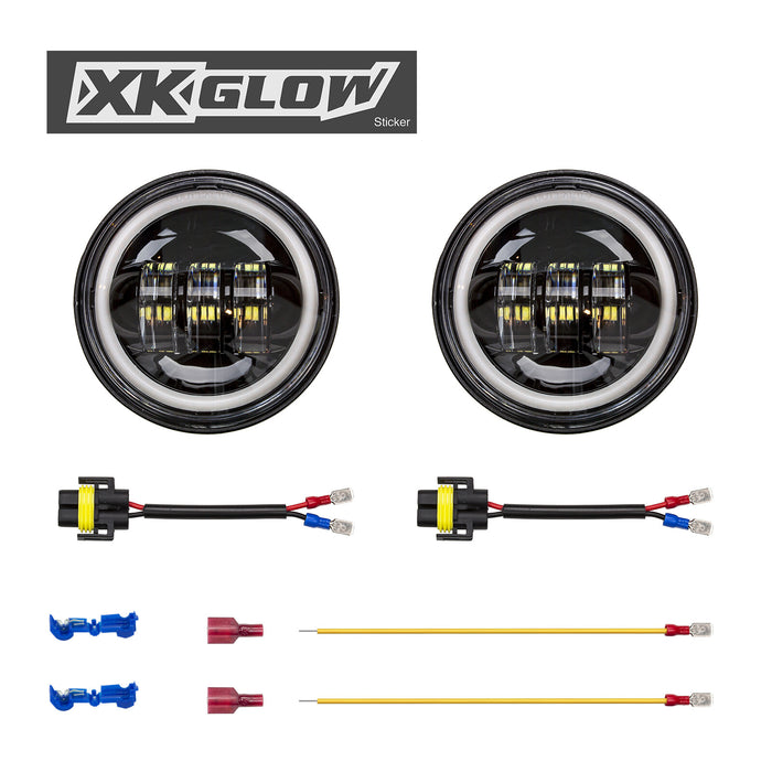 XK Glow XK042007-B Driving Lights - Black