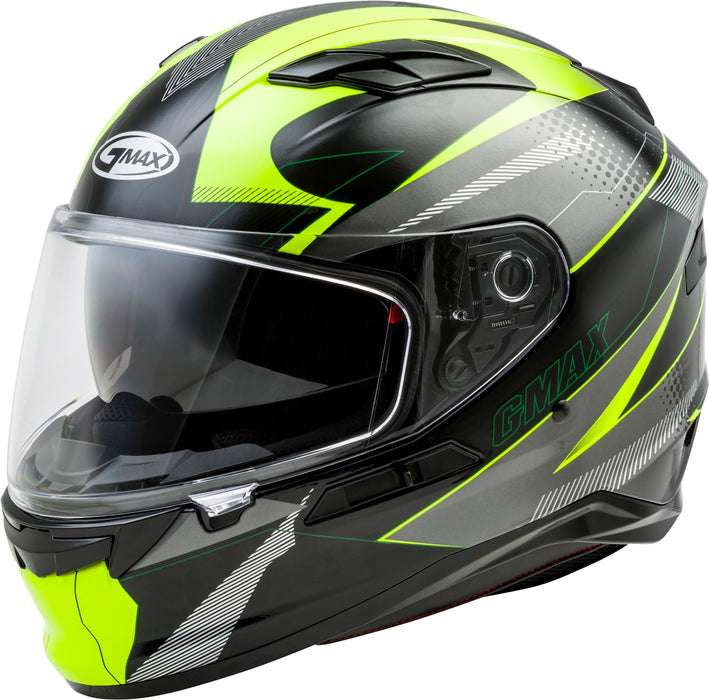 Gmax Ff-98 Full-Face Apex Helmet Black/Hi-Vis 3X G1981689