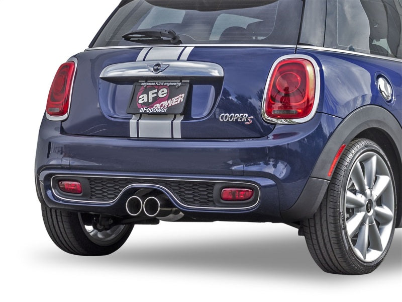 aFe MACHForce XP Exhausts Cat-Back SS-304 14-17 Mini Cooper S Hardtop 2-Door w/ Polished Tips 49-36331-P