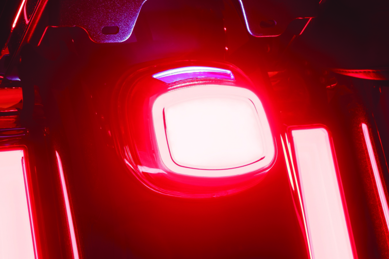 Kuryakyn Motorcycle Lighting Accessory: Tracer Led Taillight With License Plate Illumination, Red 2910